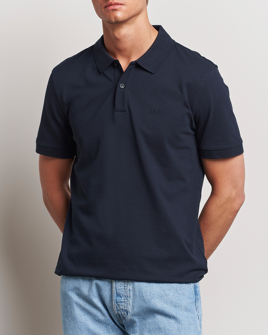 Men | Polo Shirts | BOSS BLACK | Pallas Polo Dark Blue