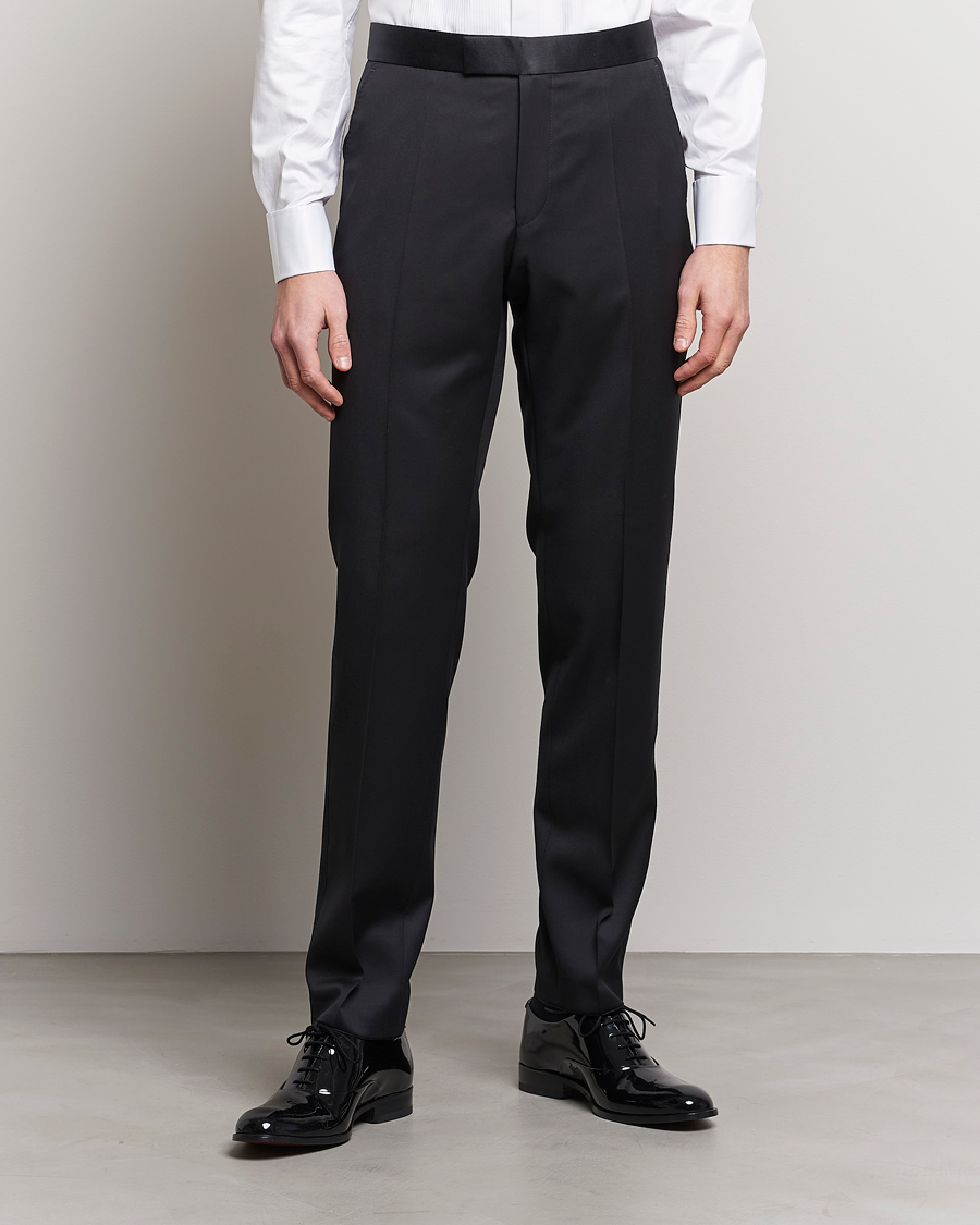 Men | Suits | BOSS | LenonTuxedo Trousers Black
