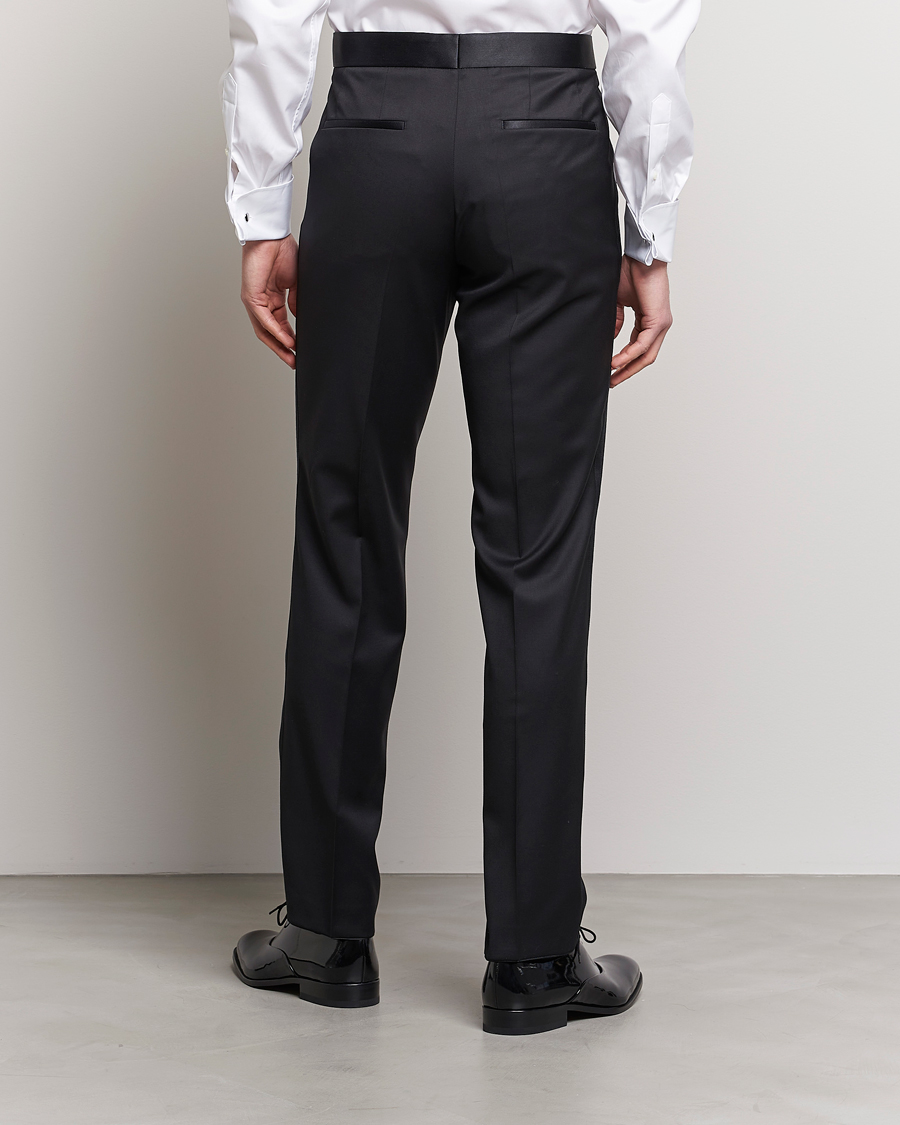 Men | Trousers | BOSS BLACK | Lenon Tuxedo Trousers Black