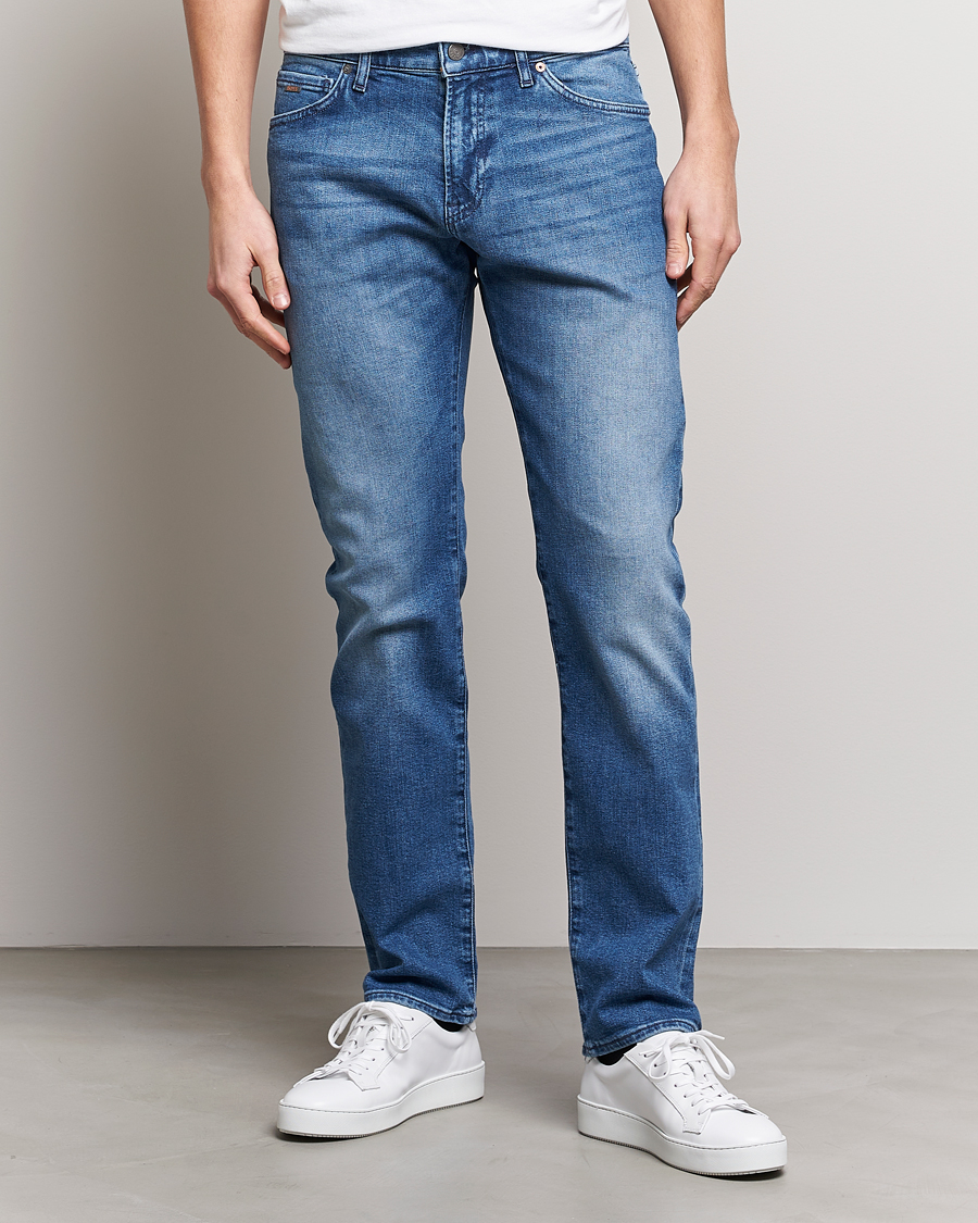 Men | Jeans | BOSS ORANGE | Maine Regular Fit Stretch Jeans Bright Blue