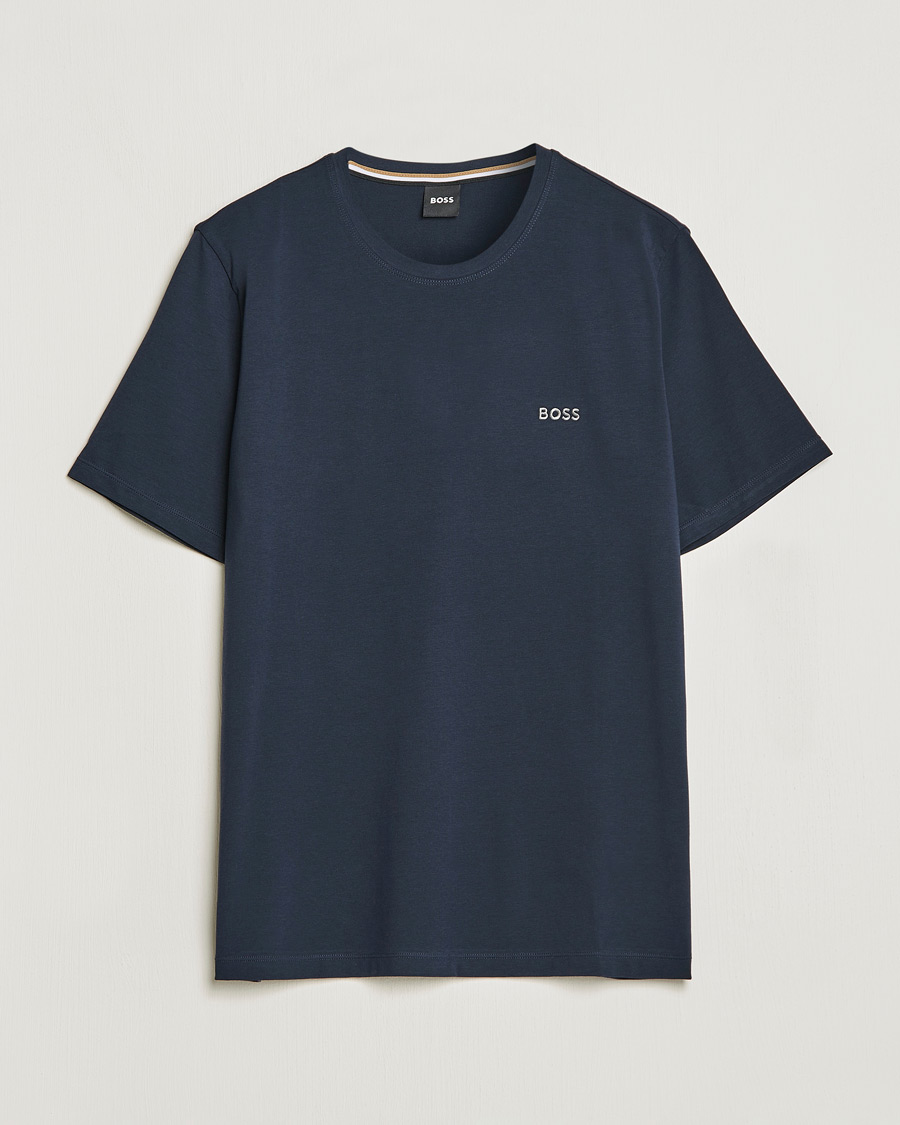 Men | T-Shirts | BOSS BLACK | Loungewear Small Logo Tee Navy