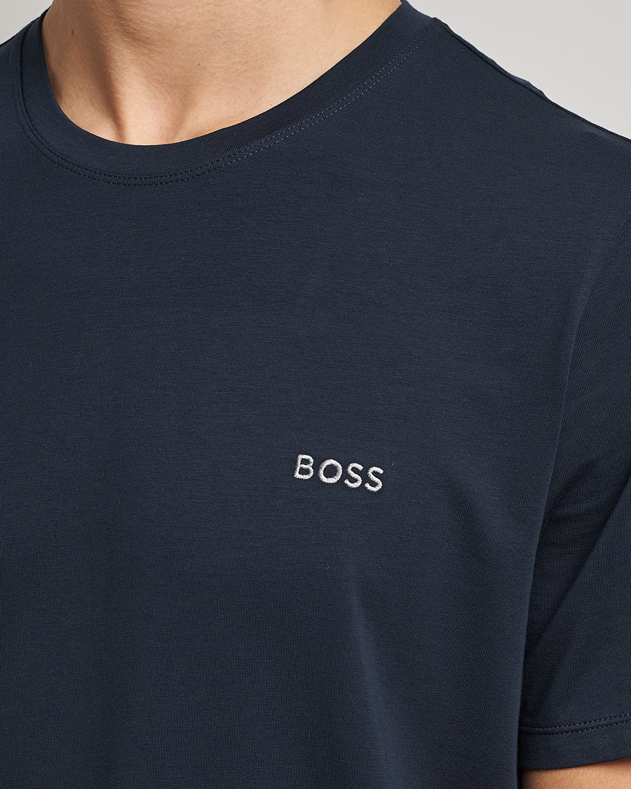 Men | T-Shirts | BOSS BLACK | Loungewear Small Logo Tee Navy
