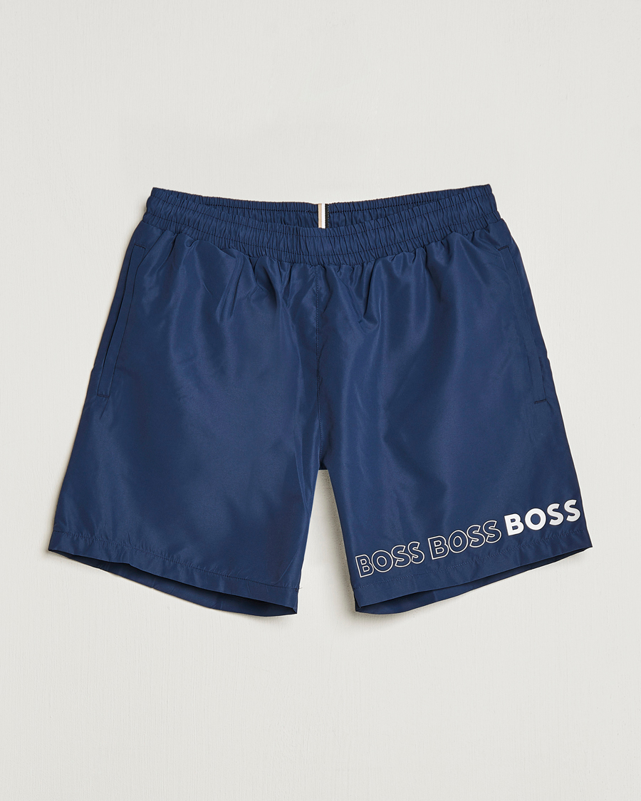 Men | Swimwear | BOSS BLACK | Dolphin Swimshorts Navy