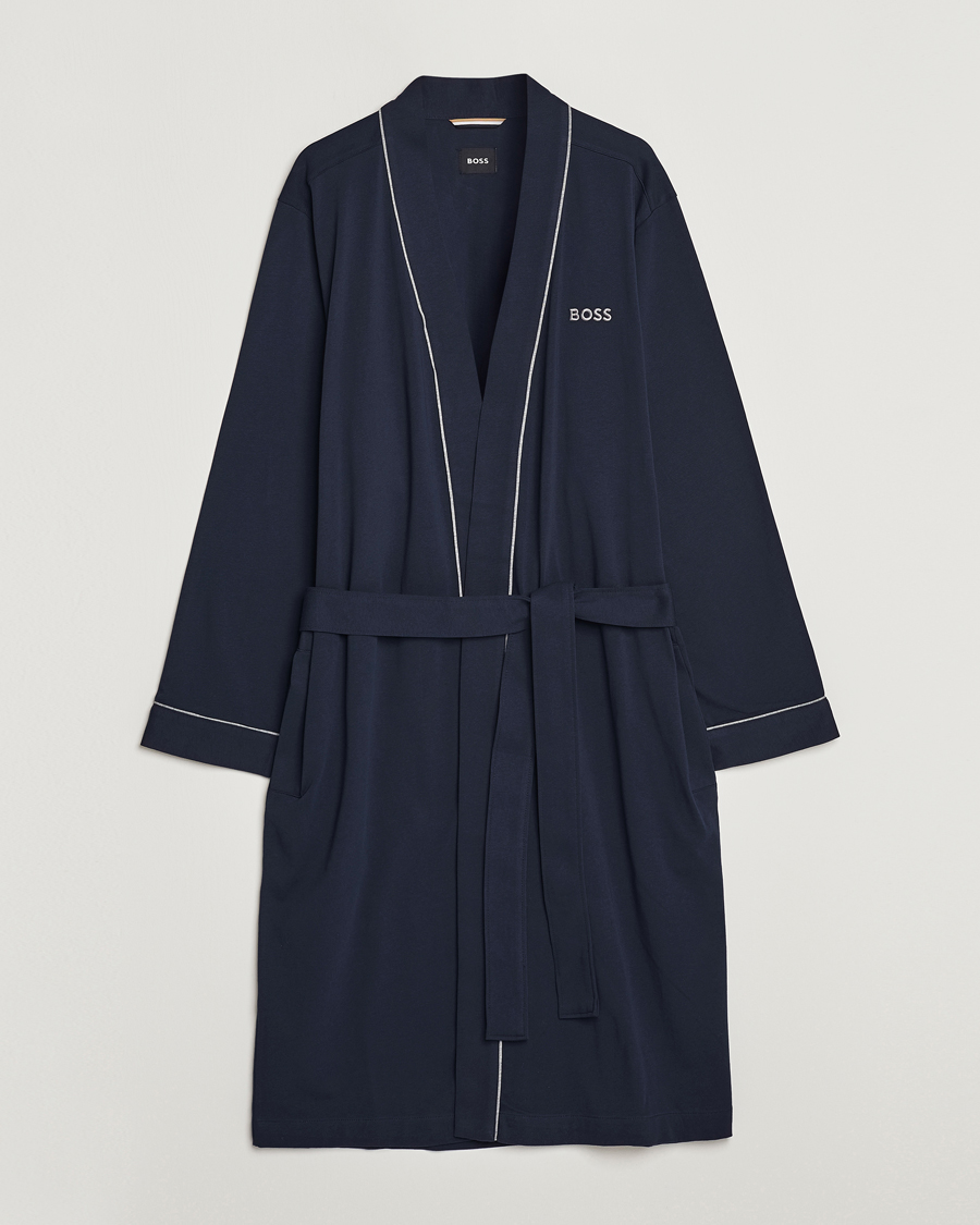 Men | Pyjamas & Robes | BOSS BLACK | Kimono Dark Blue