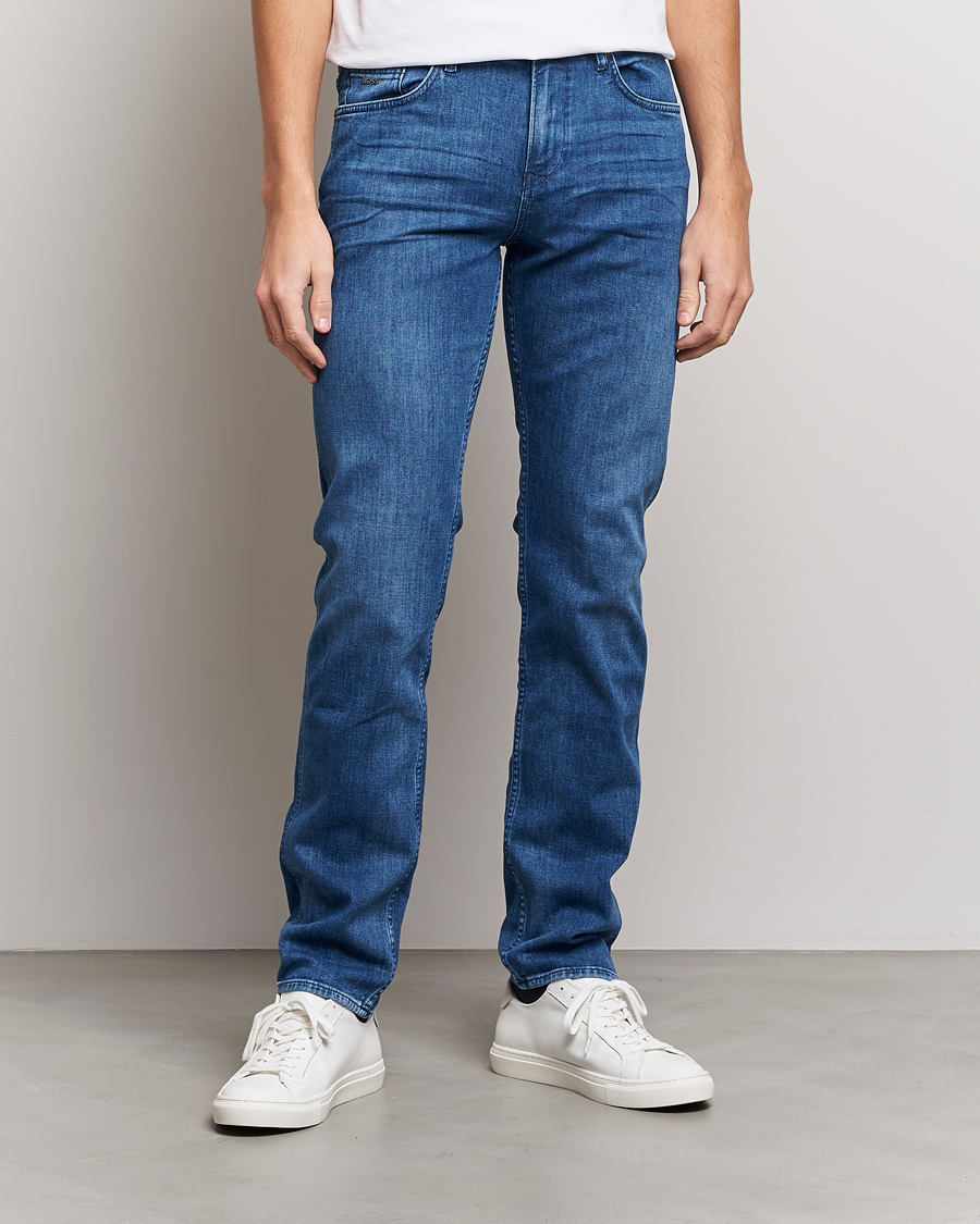 Men |  | BOSS | Delaware Slim Fit Stretch Jeans Medium Blue