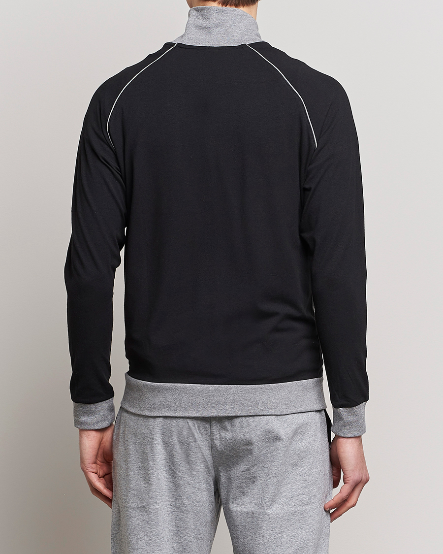 Men | Sweaters & Knitwear | BOSS BLACK | Mix & Match Full Zip Jacket Black
