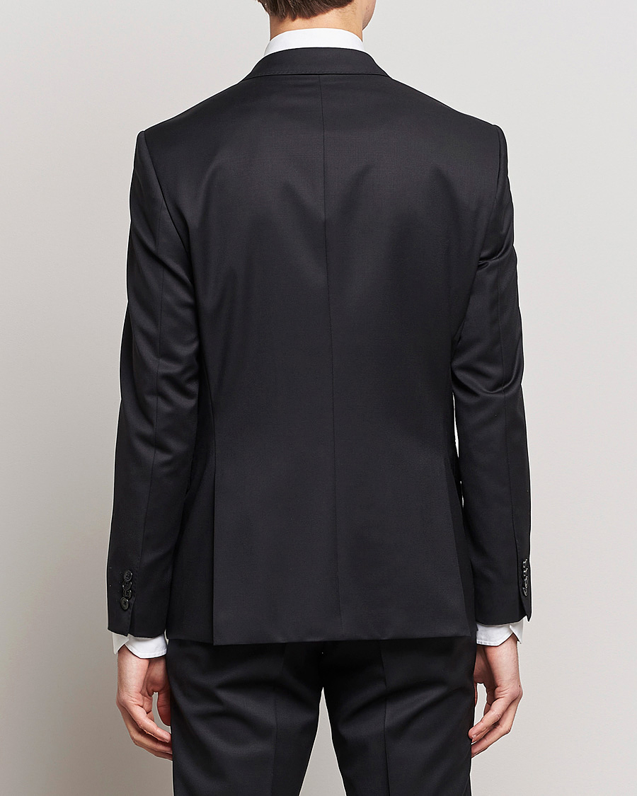 Men | Blazers | BOSS | Huge Slim Fit Wool Blazer Black
