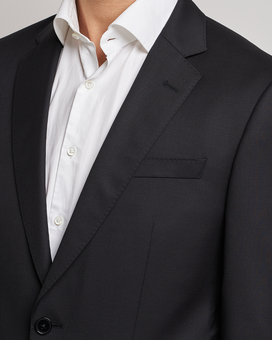 Men | Blazers | BOSS BLACK | Huge Slim Fit Wool Blazer Black