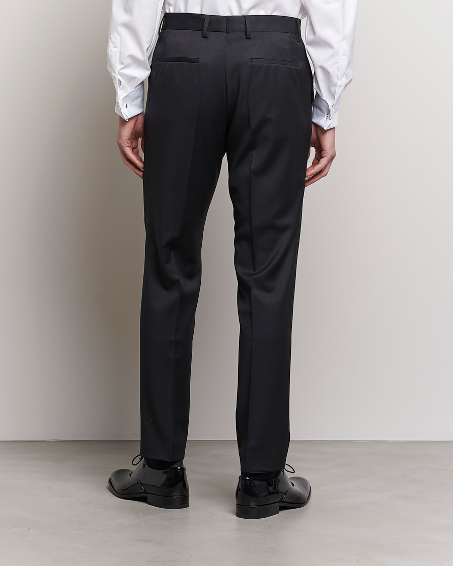 Men | Trousers | BOSS BLACK | Genius Slim Fit Wool Trousers Black
