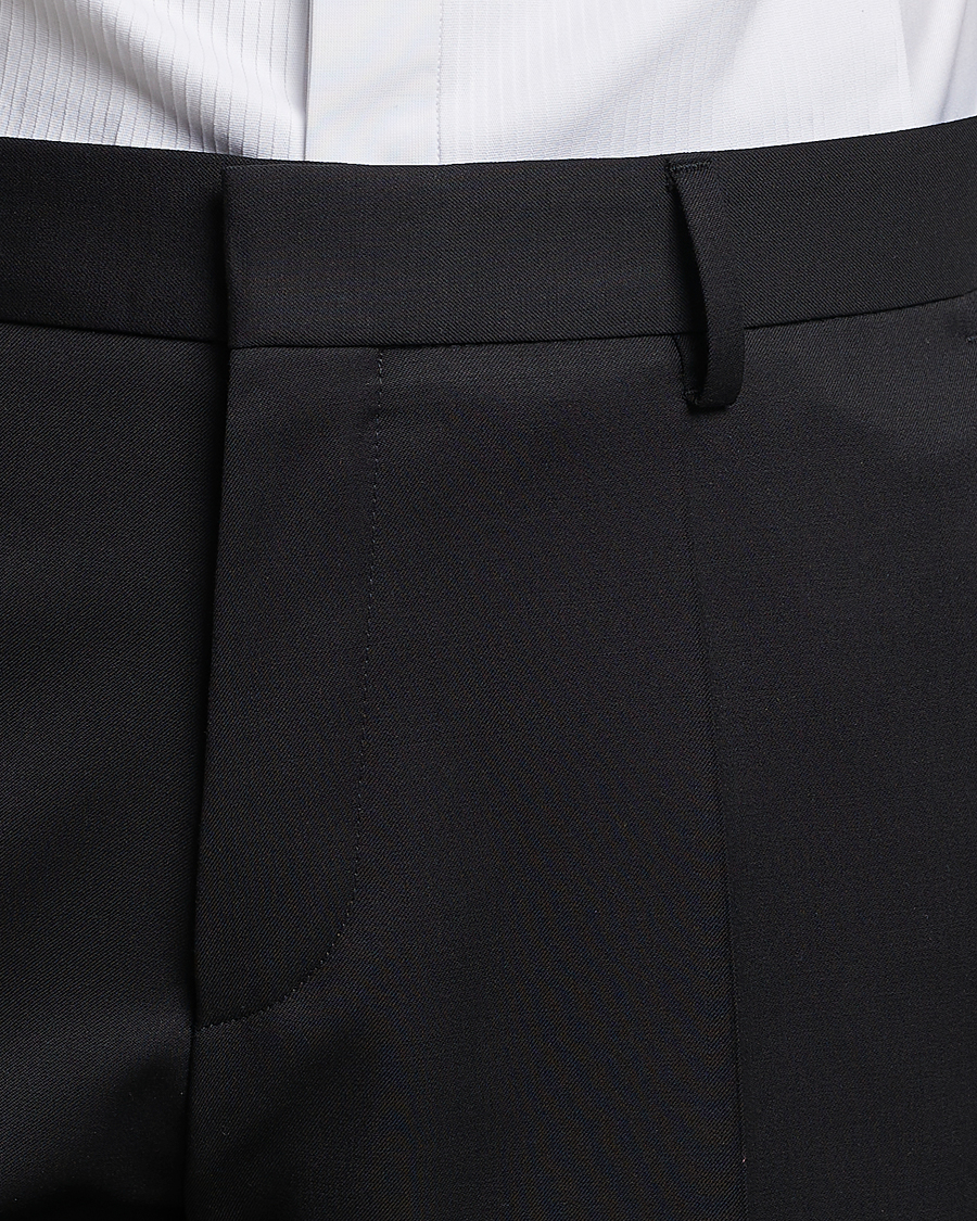 Men | Trousers | BOSS BLACK | Genius Slim Fit Wool Trousers Black
