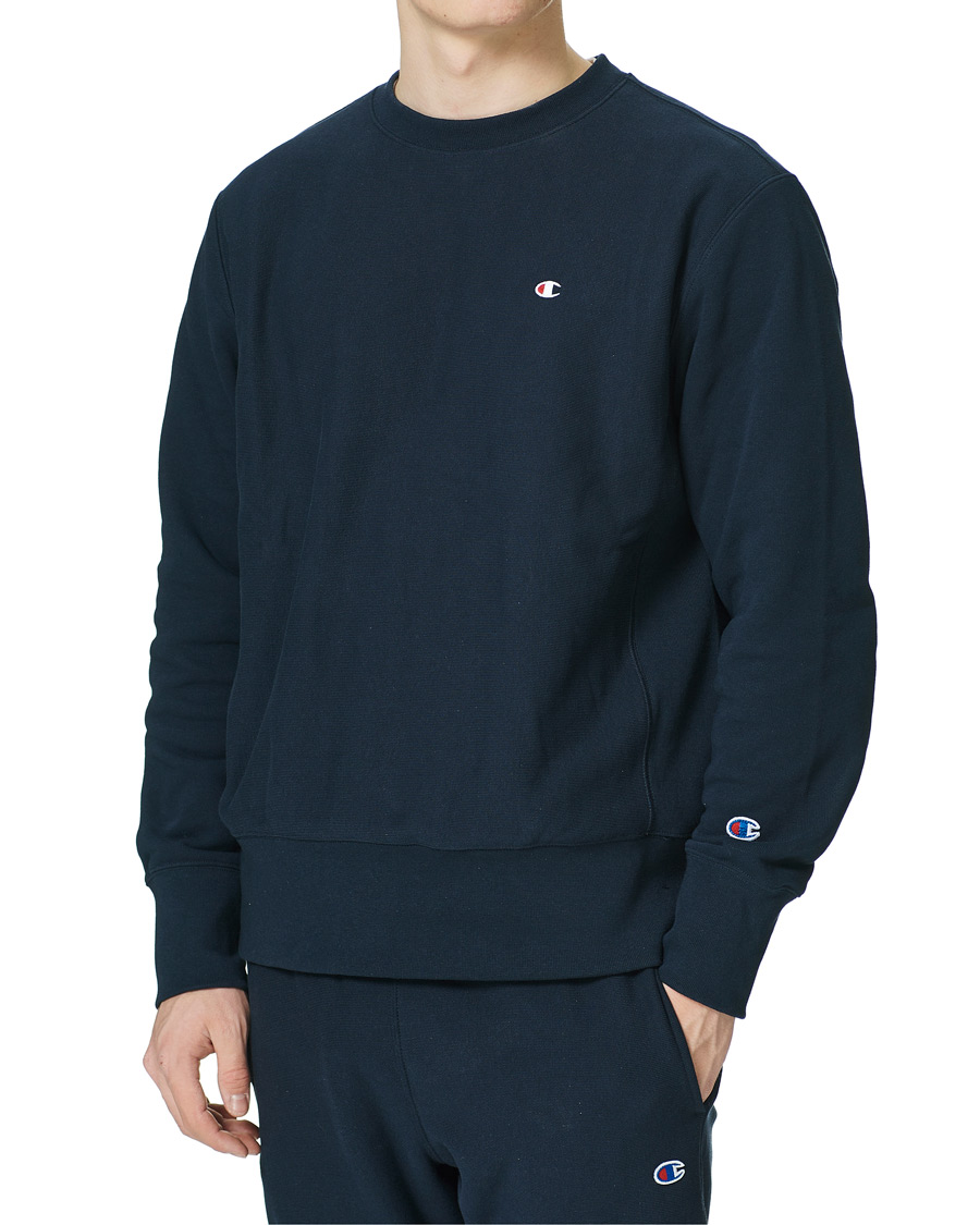 Men | Sweaters & Knitwear | Champion | Reverse Weave Soft Fleece Sweatshirt Sky Captain