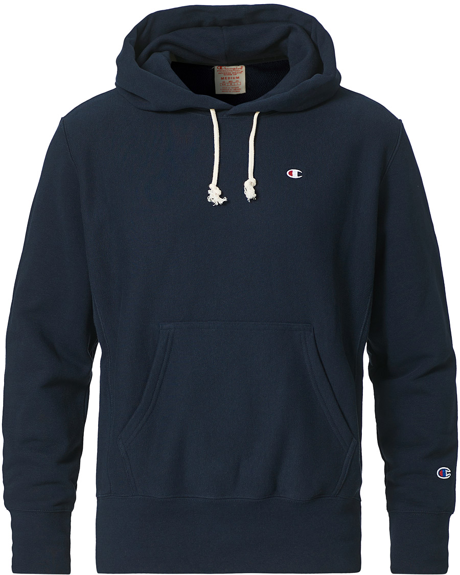 Men | Sweaters & Knitwear | Champion | Reverse Weave Soft Fleece Hood Sky Captain