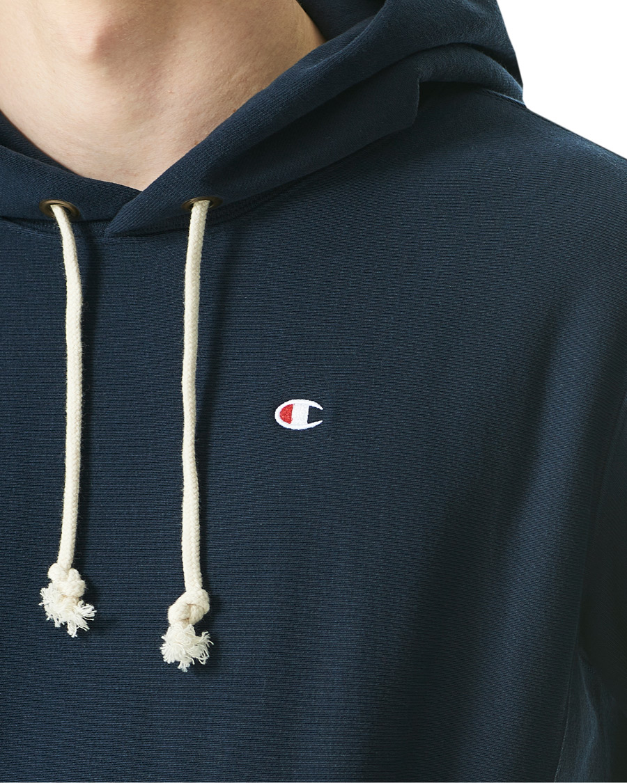 Men | Sweaters & Knitwear | Champion | Reverse Weave Soft Fleece Hood Sky Captain