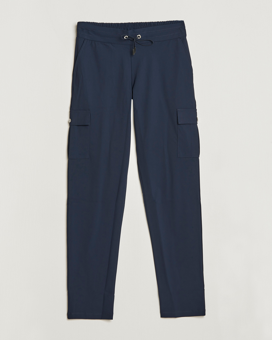 Men | Trousers | Stenströms | Active Jersey Leisure Cargo Pants Navy