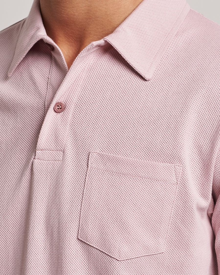 Men | Polo Shirts | Sunspel | Riviera Polo Shirt Shell Pink