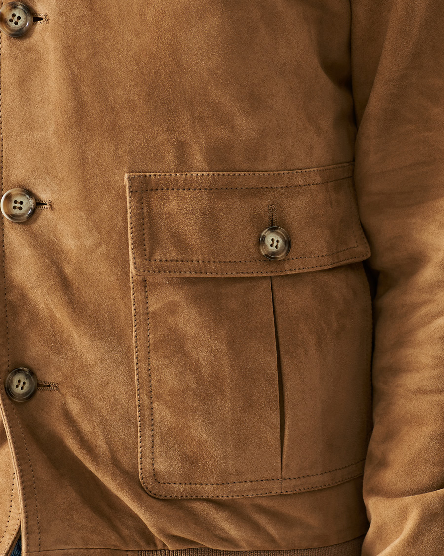 Men | Coats & Jackets | Valstar | Valstarino Suede Jacket Light Brown