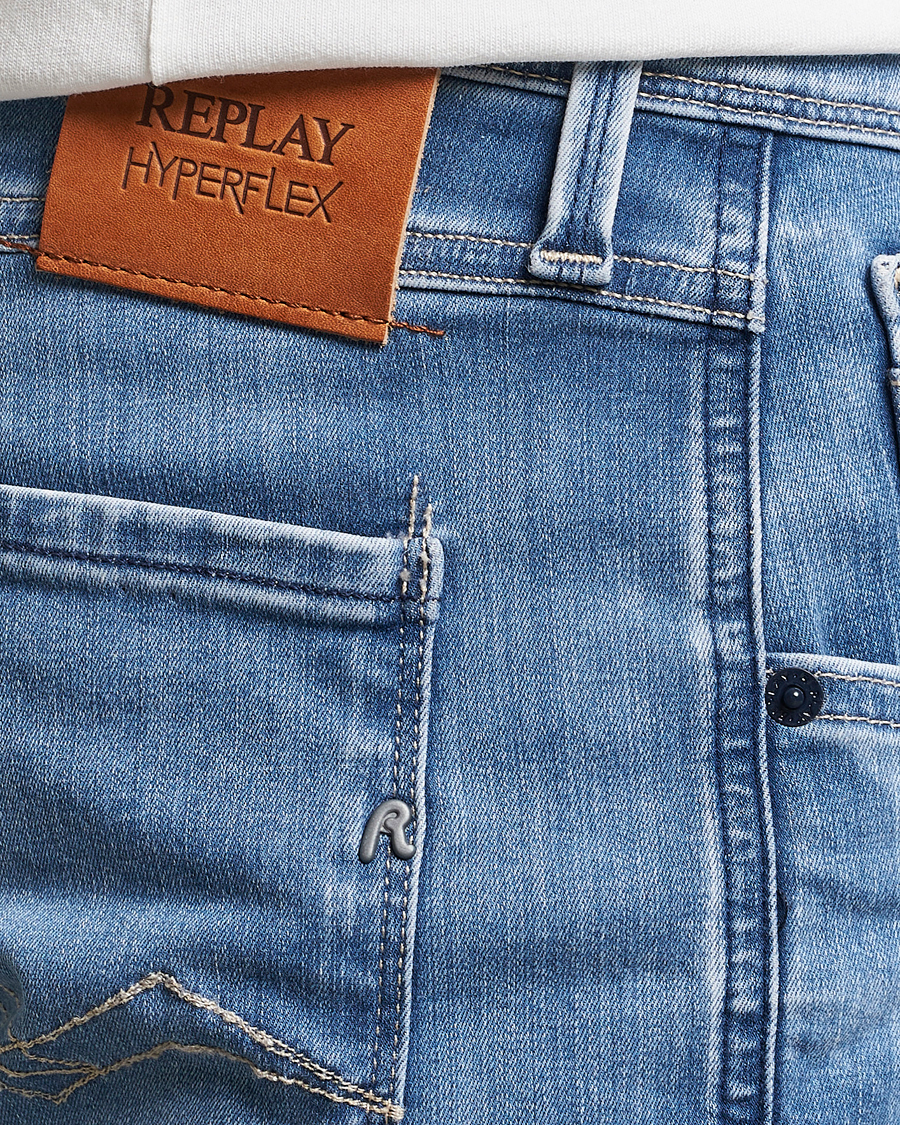 Men | Jeans | Replay | Anbass Hyperflex Re-Used Jeans Light Blue