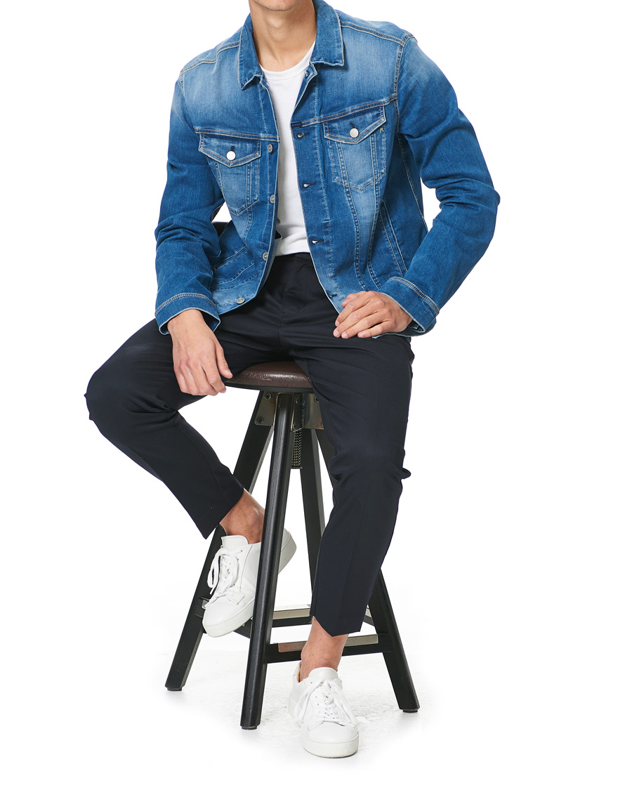 Men | Coats & Jackets | Replay | Hyperflex Re-Used Denim Jacket Medium Blue