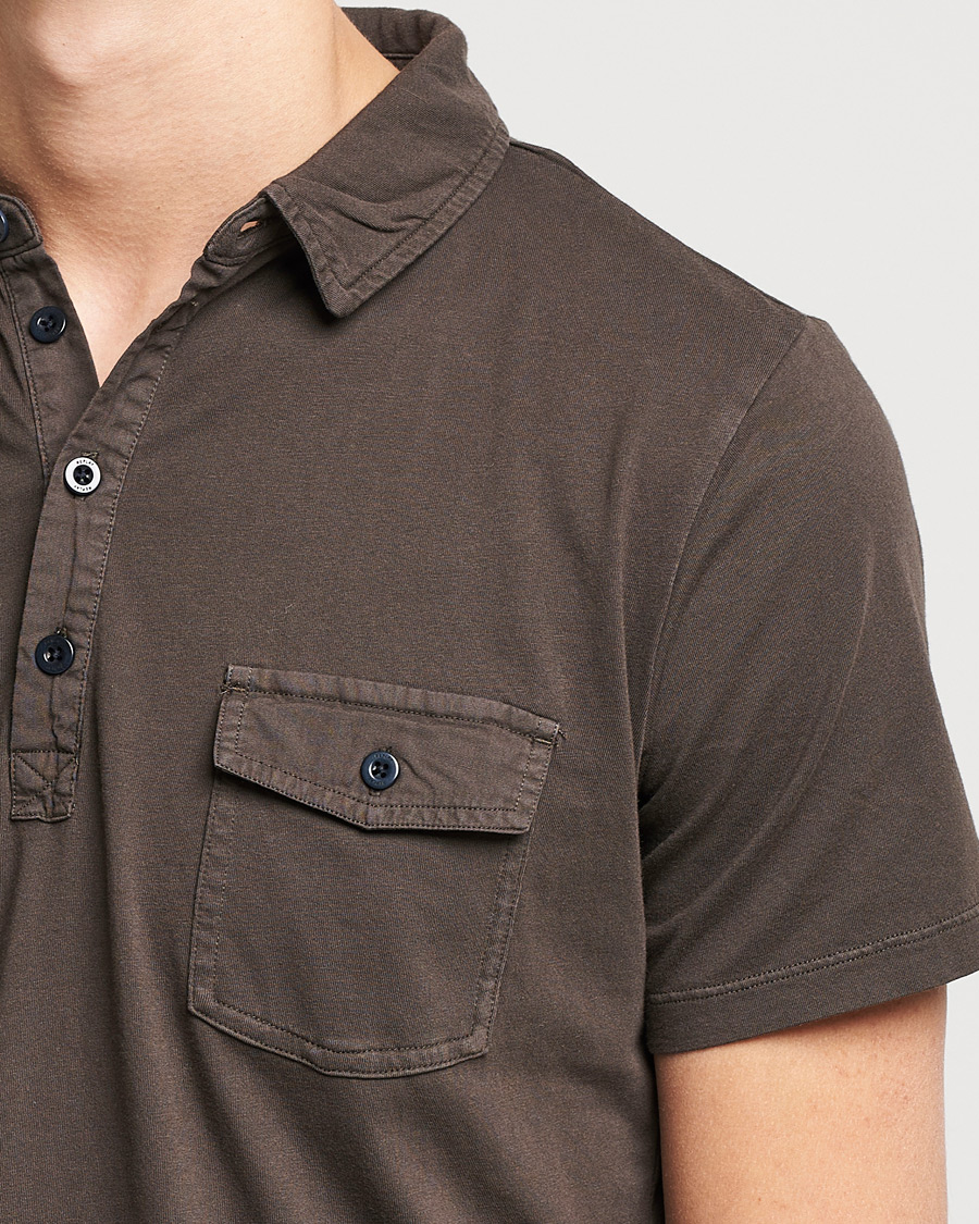 Men | Polo Shirts | Replay | Organic Cotton Jersey Polo Dark Coffee