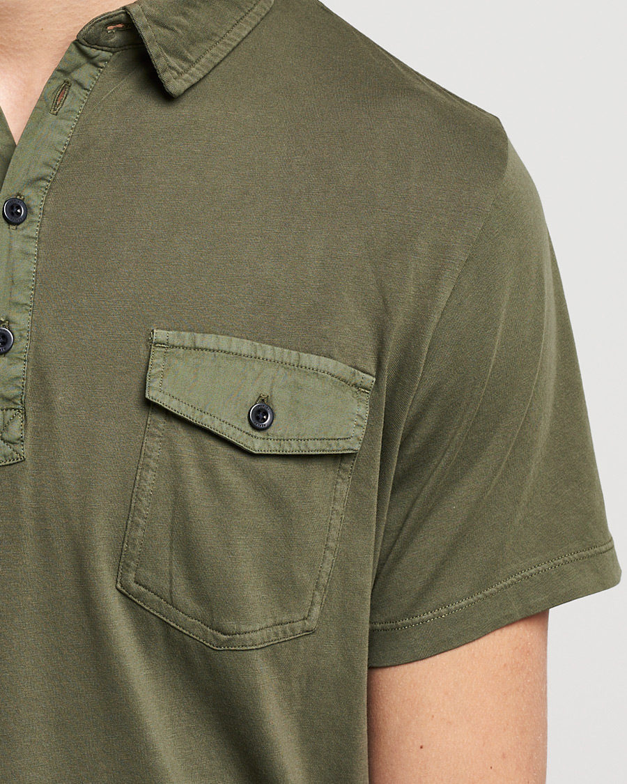 Men | Polo Shirts | Replay | Organic Cotton Jersey Polo Army Green