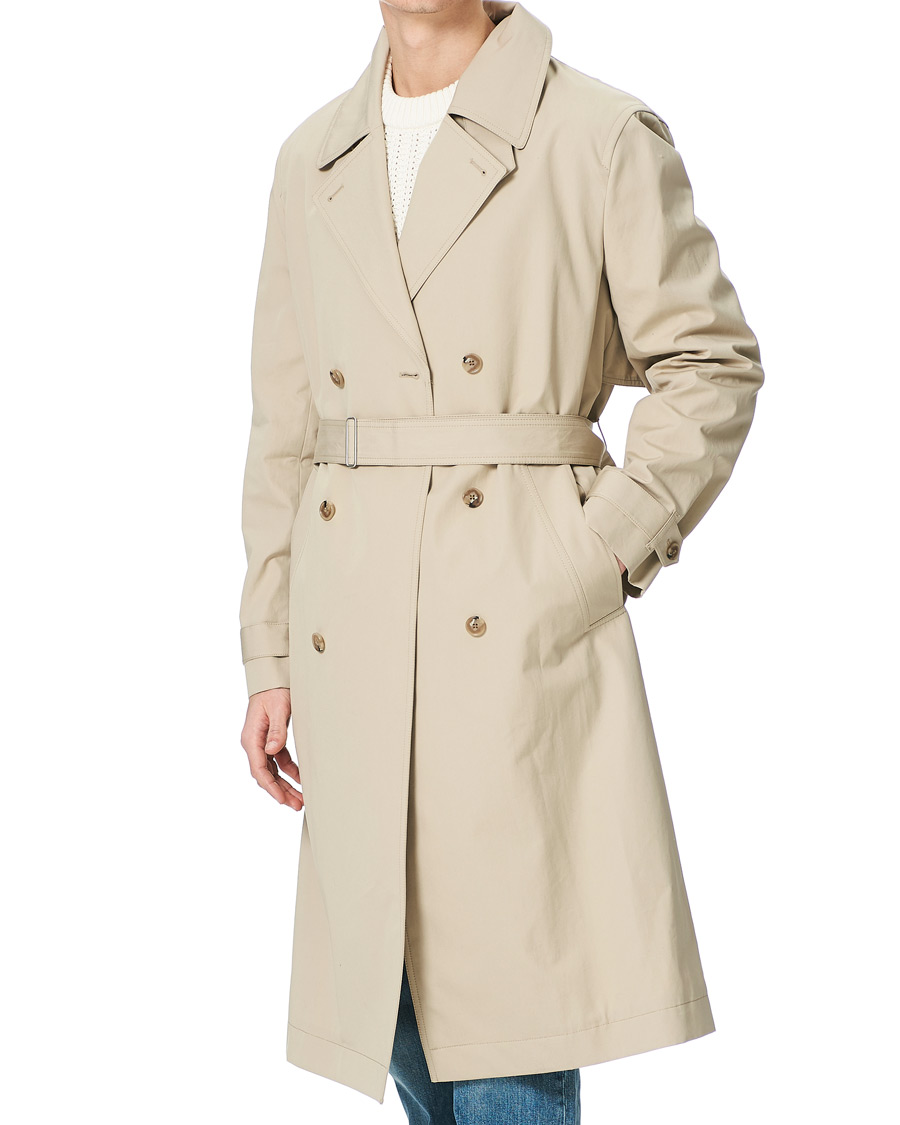 Men | Coats & Jackets | Filippa K | Bristol Trench Coat Grey Beige