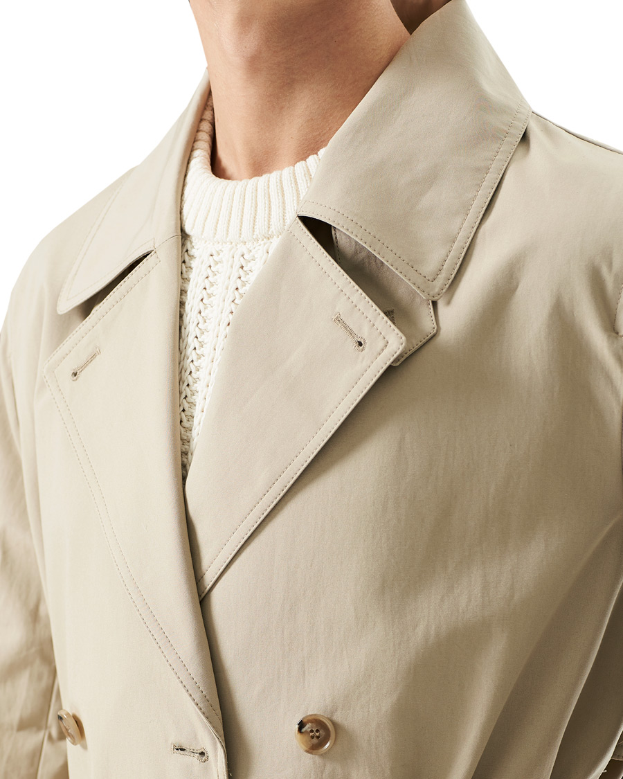 Men | Coats & Jackets | Filippa K | Bristol Trench Coat Grey Beige