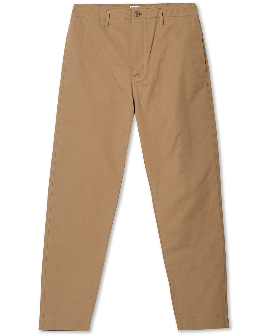 Men | Trousers | Filippa K | Flynn Cotton Chino  Dark Khaki