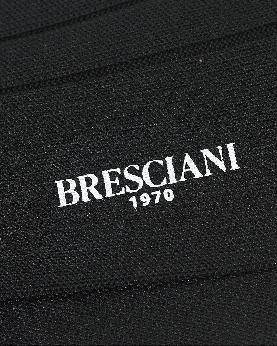 Men | Underwear & Socks | Bresciani | Wide Ribbed Cotton Socks Black
