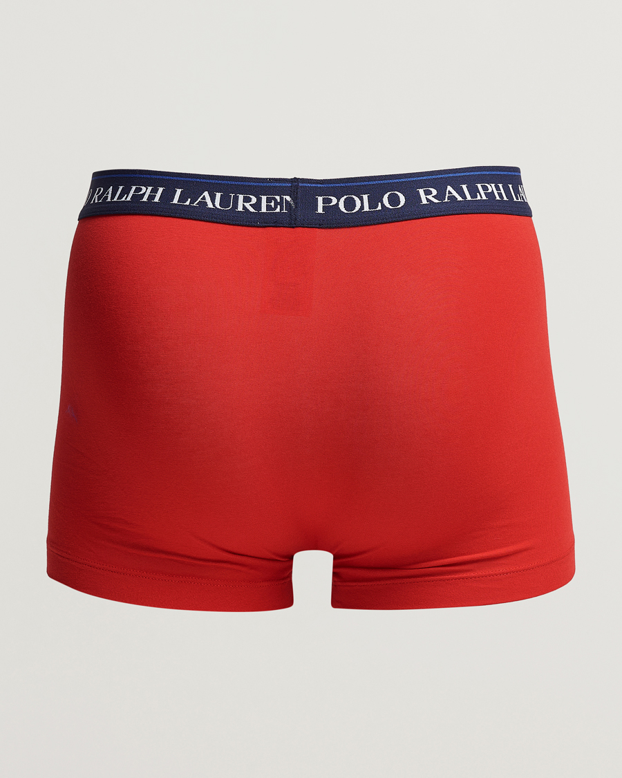 Men | Underwear & Socks | Polo Ralph Lauren | 3-Pack Trunk Blue/Navy/Red