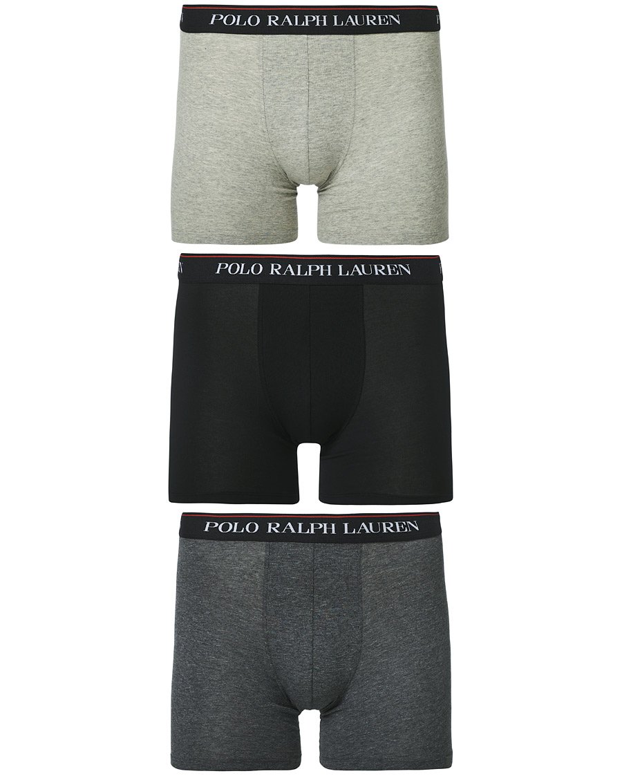 Men | Underwear | Polo Ralph Lauren | 3-Pack Boxer Brief Light Grey/Grey/Dark Grey