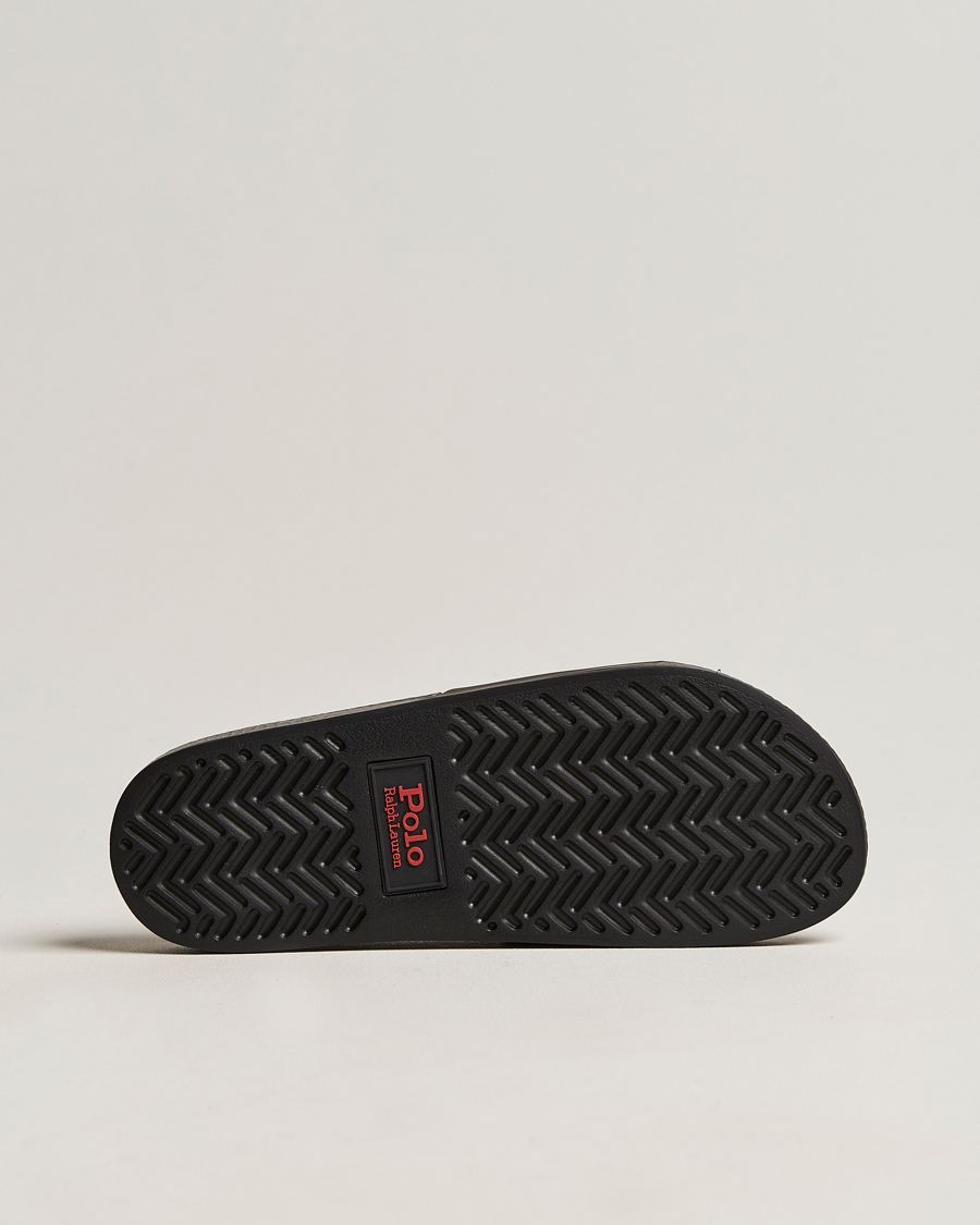 Men | Polo Ralph Lauren Logo Slides Black | Polo Ralph Lauren | Logo Slides Black