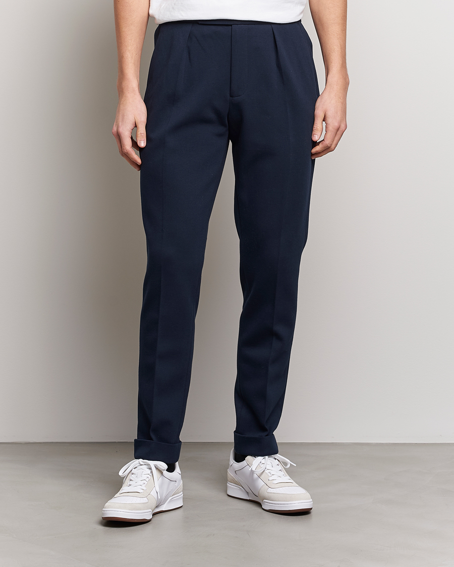 Men | Suit Trousers | Polo Ralph Lauren | Double Knit Tech Trousers Aviator Navy