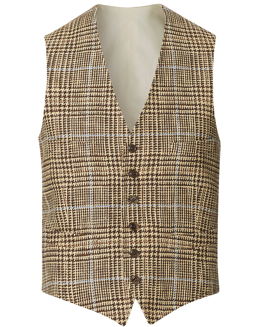 Men | Waistcoats | Polo Ralph Lauren | Overcheck Vest Glenplaid Multi