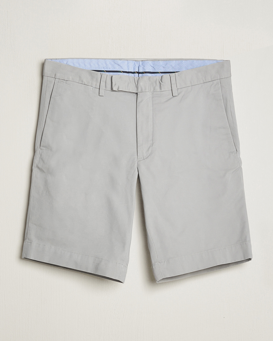 Men | Shorts | Polo Ralph Lauren | Tailored Slim Fit Shorts Soft Grey