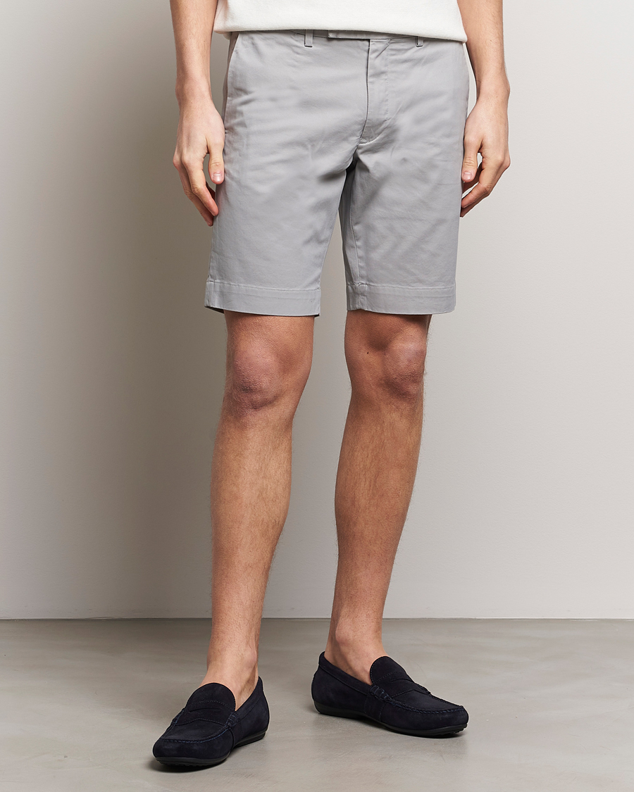 Men | Chino Shorts | Polo Ralph Lauren | Tailored Slim Fit Shorts Soft Grey