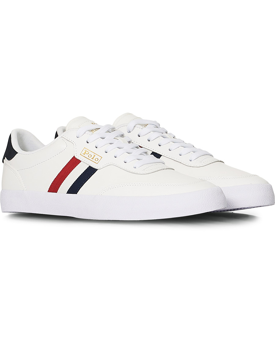 Men |  | Polo Ralph Lauren | Court VLC Leather Sneaker White