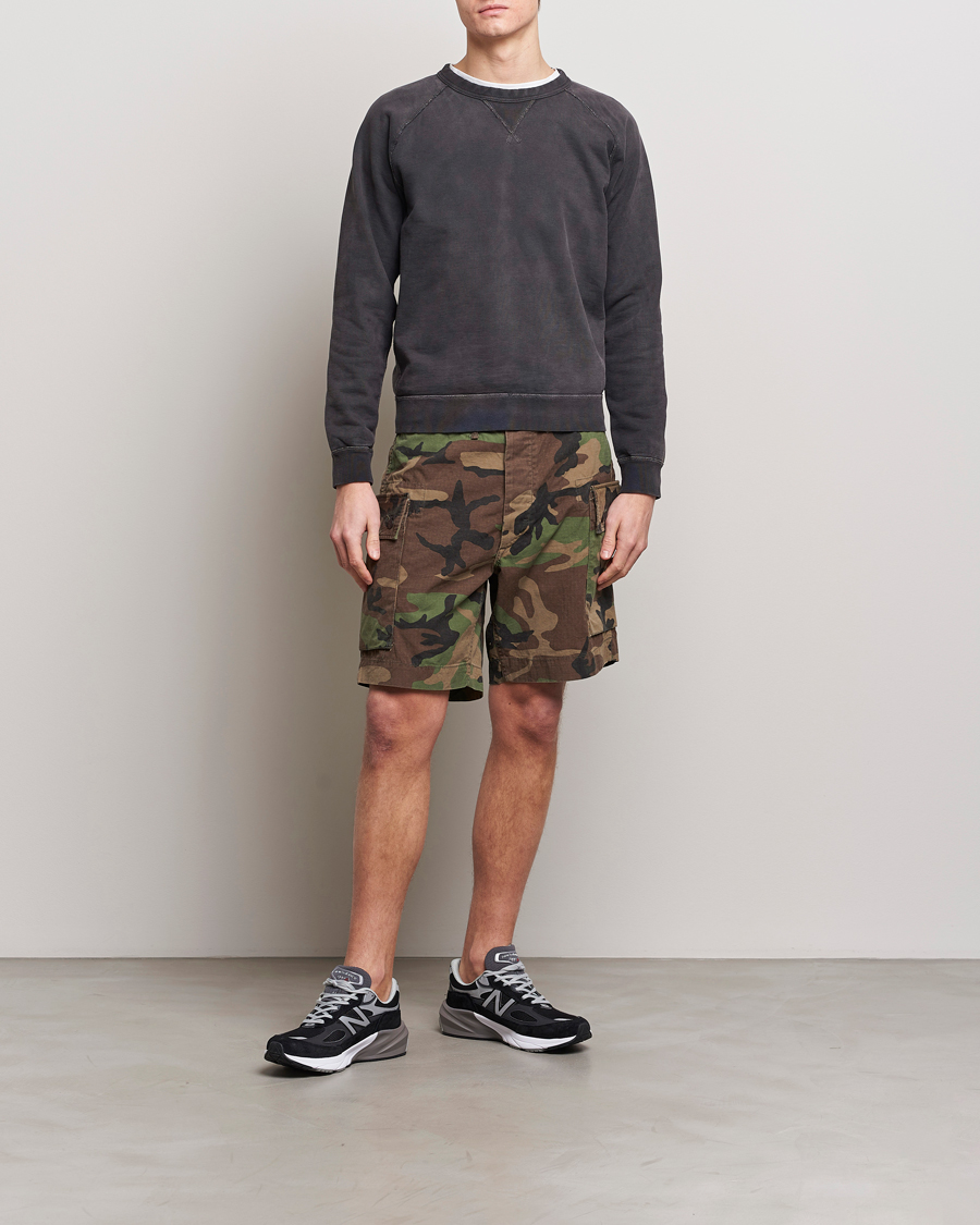 Men | Shorts | RRL | Regiment Cargo Shorts Woodland Camo