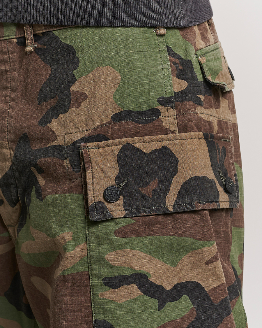Men | Shorts | RRL | Regiment Cargo Shorts Woodland Camo