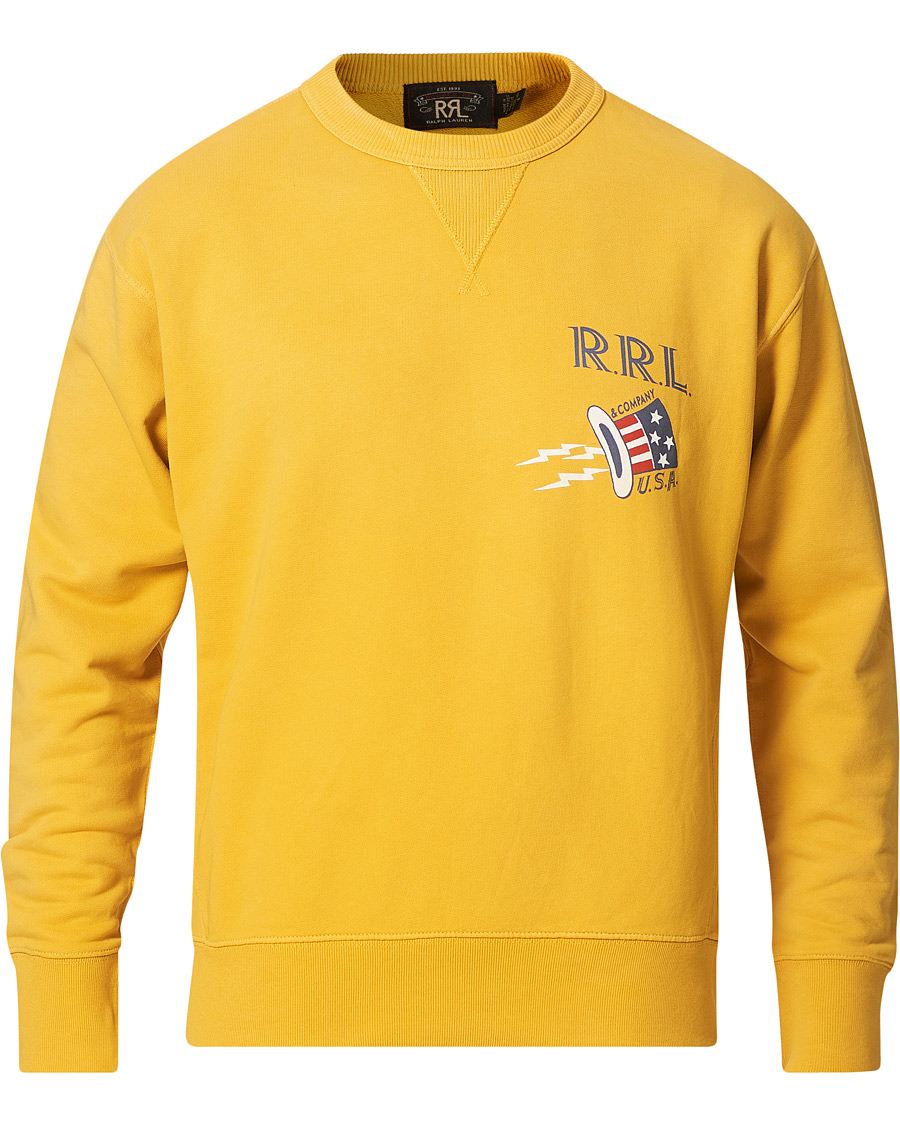 Men | Sweaters & Knitwear | RRL | Graphic Logo Sweatshirt Yellow