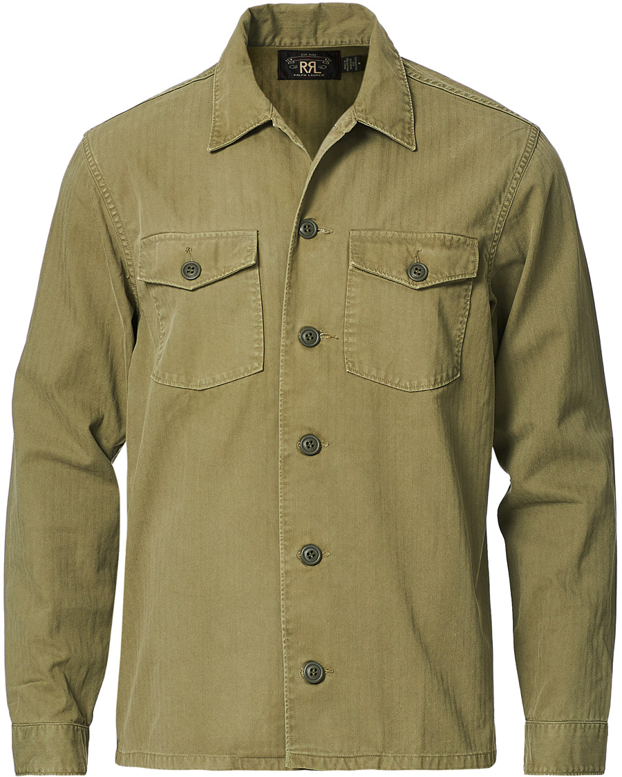 Men | Shirts | RRL | Barrow Military Shirt Olive