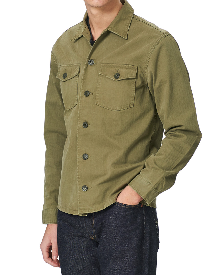 Men | Shirts | RRL | Barrow Military Shirt Olive