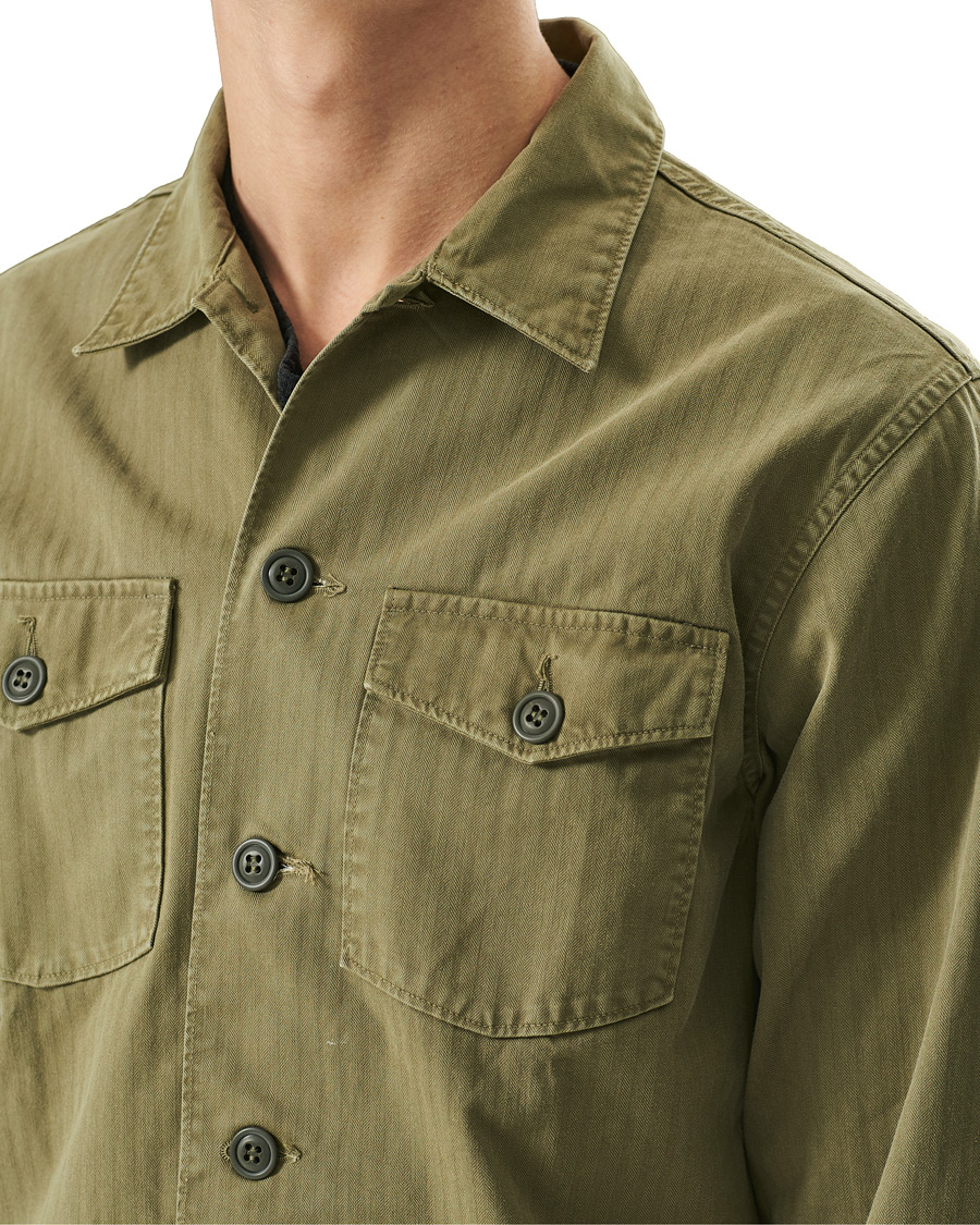 Men | Shirts | RRL | Barrow Military Shirt Olive