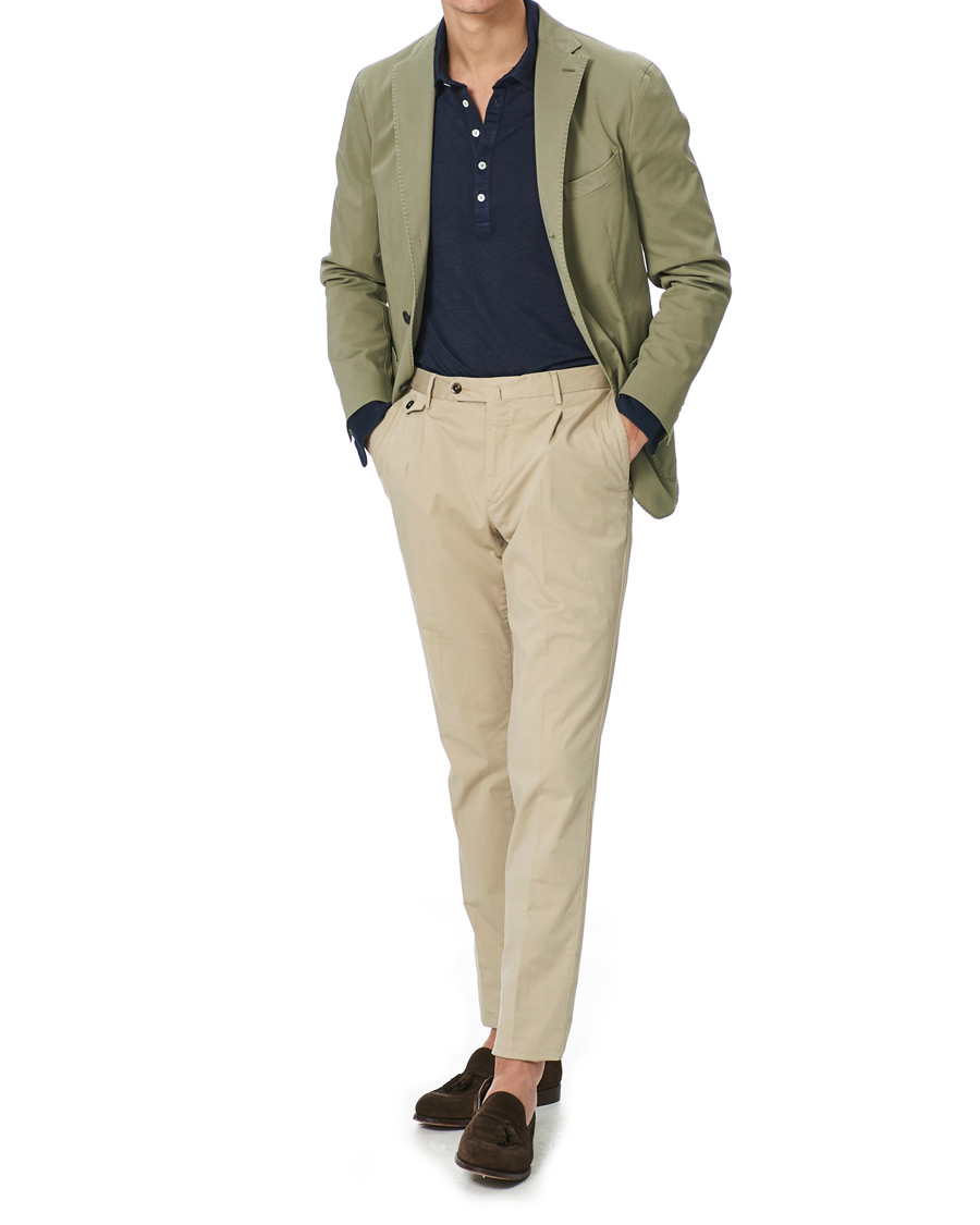 Men | Blazers | Boglioli | K Jacket Cotton Stretch Blazer Olive