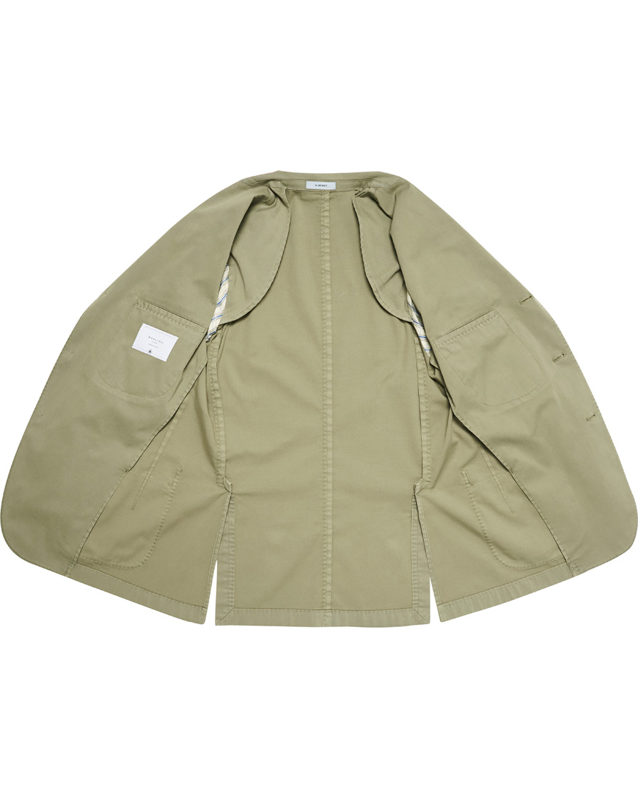 Men | Blazers | Boglioli | K Jacket Cotton Stretch Blazer Olive