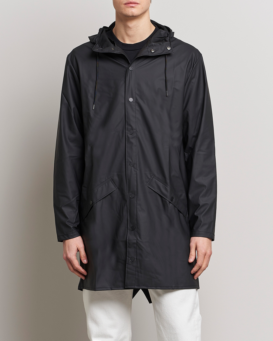 Men | Raincoats | RAINS | Long Jacket Black