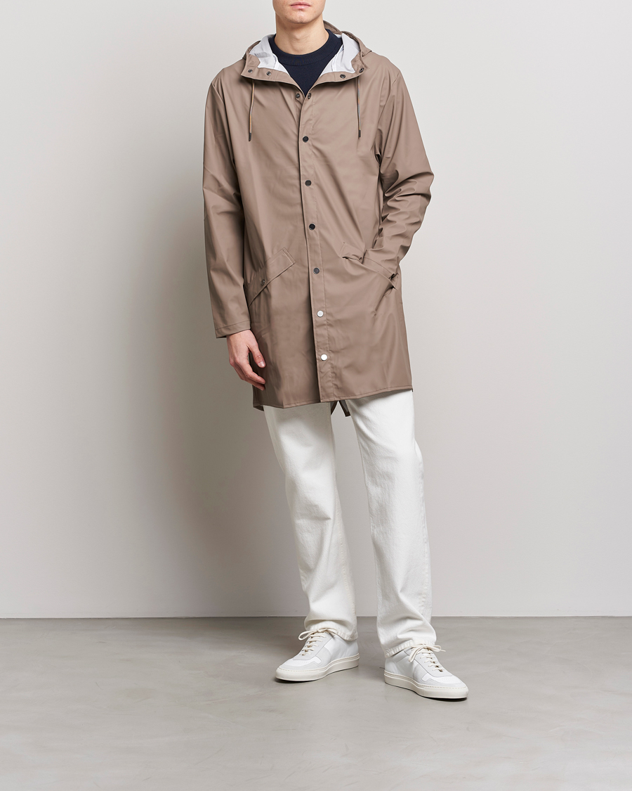 Men | Coats & Jackets | RAINS | Long Jacket Taupe
