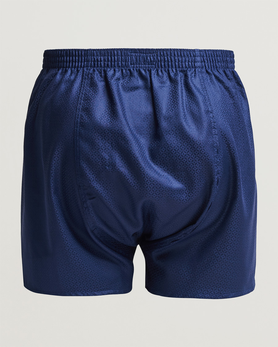 Men | Boxers | Derek Rose | Classic Fit Woven Cotton Boxer Shorts Navy