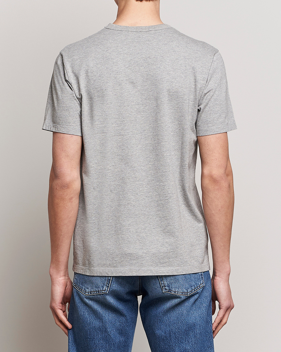 Men | T-Shirts | Maison Kitsuné | Fox Head Tee Grey Melange
