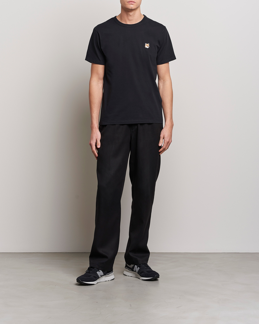 Men | T-Shirts | Maison Kitsuné | Fox Head T-Shirt Black