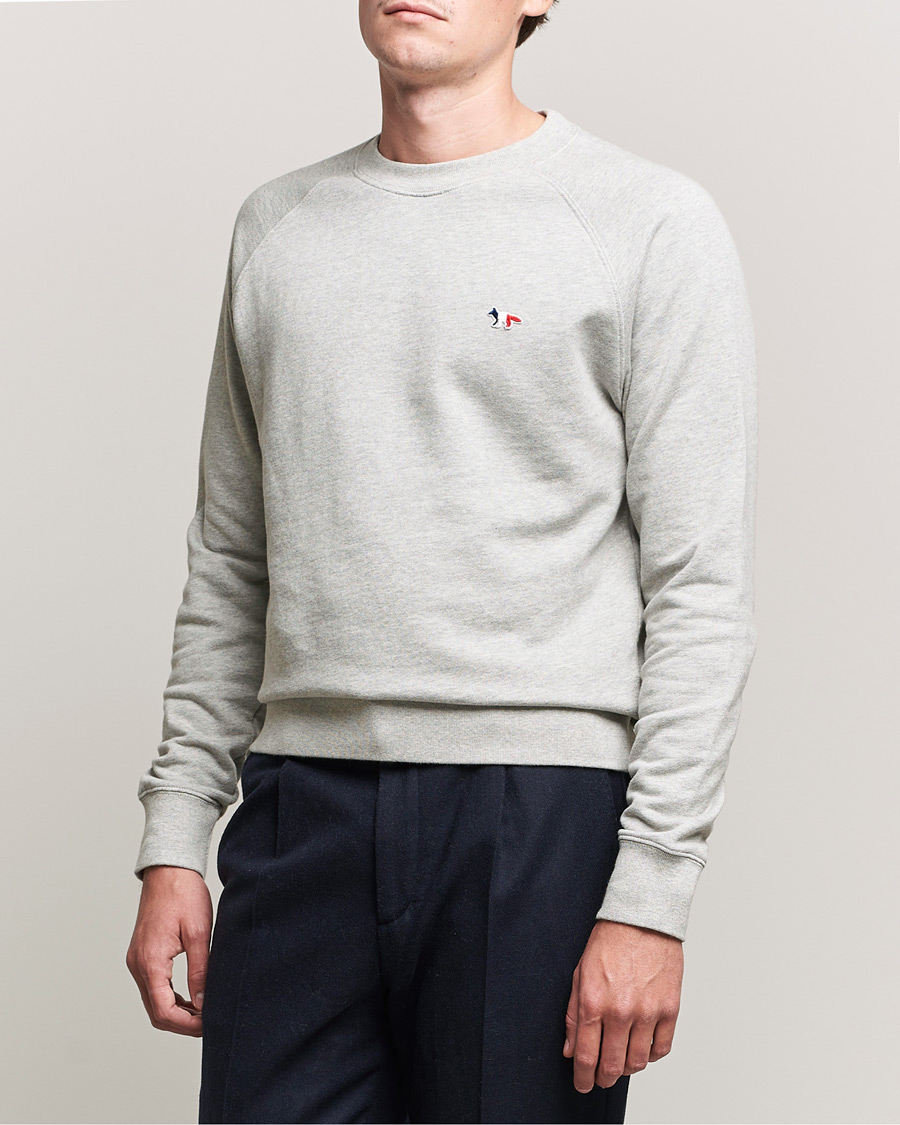 Men |  | Maison Kitsuné | Tricolor Fox Sweatshirt Light Grey